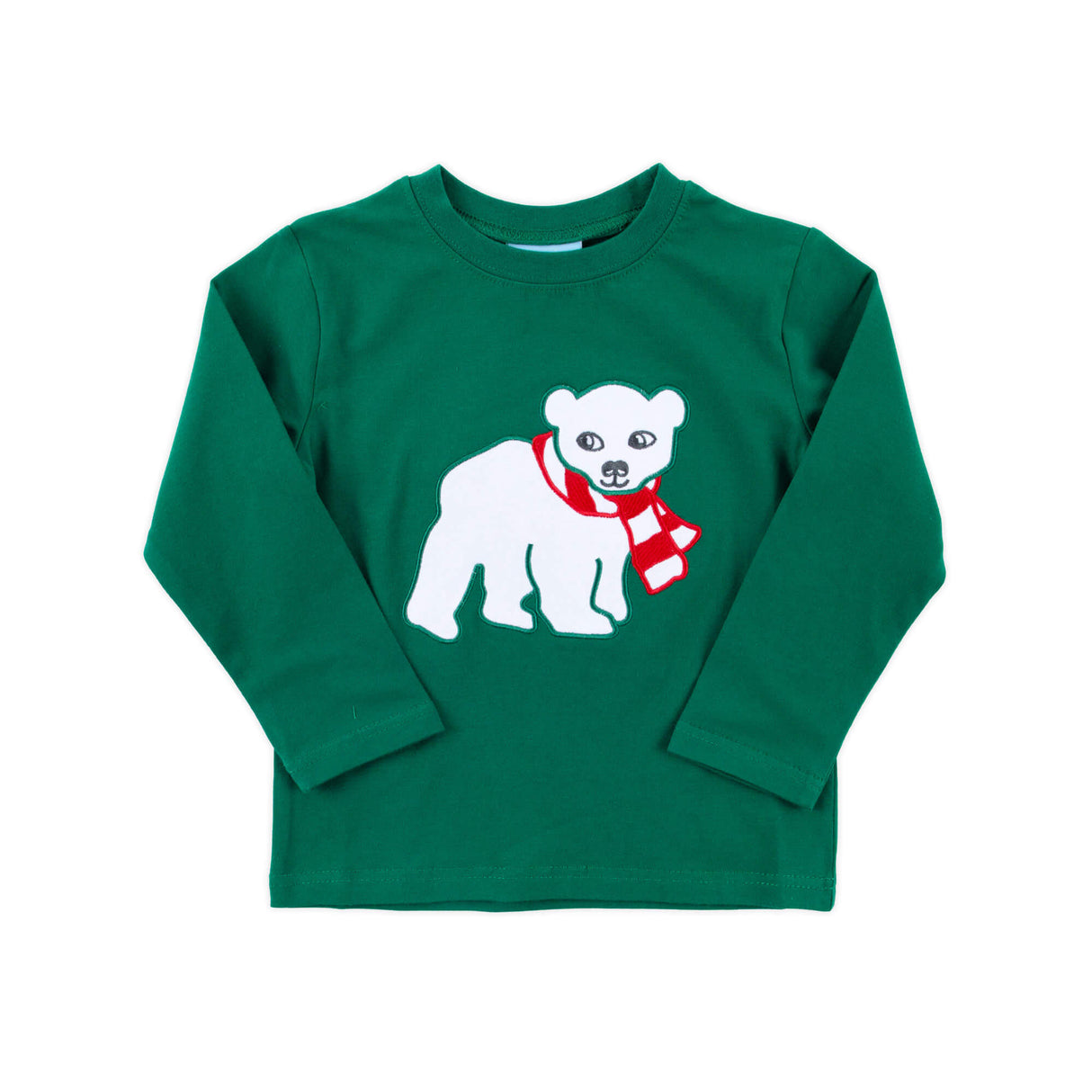 Polar Bear Hunter Green Long Sleeve Shirt