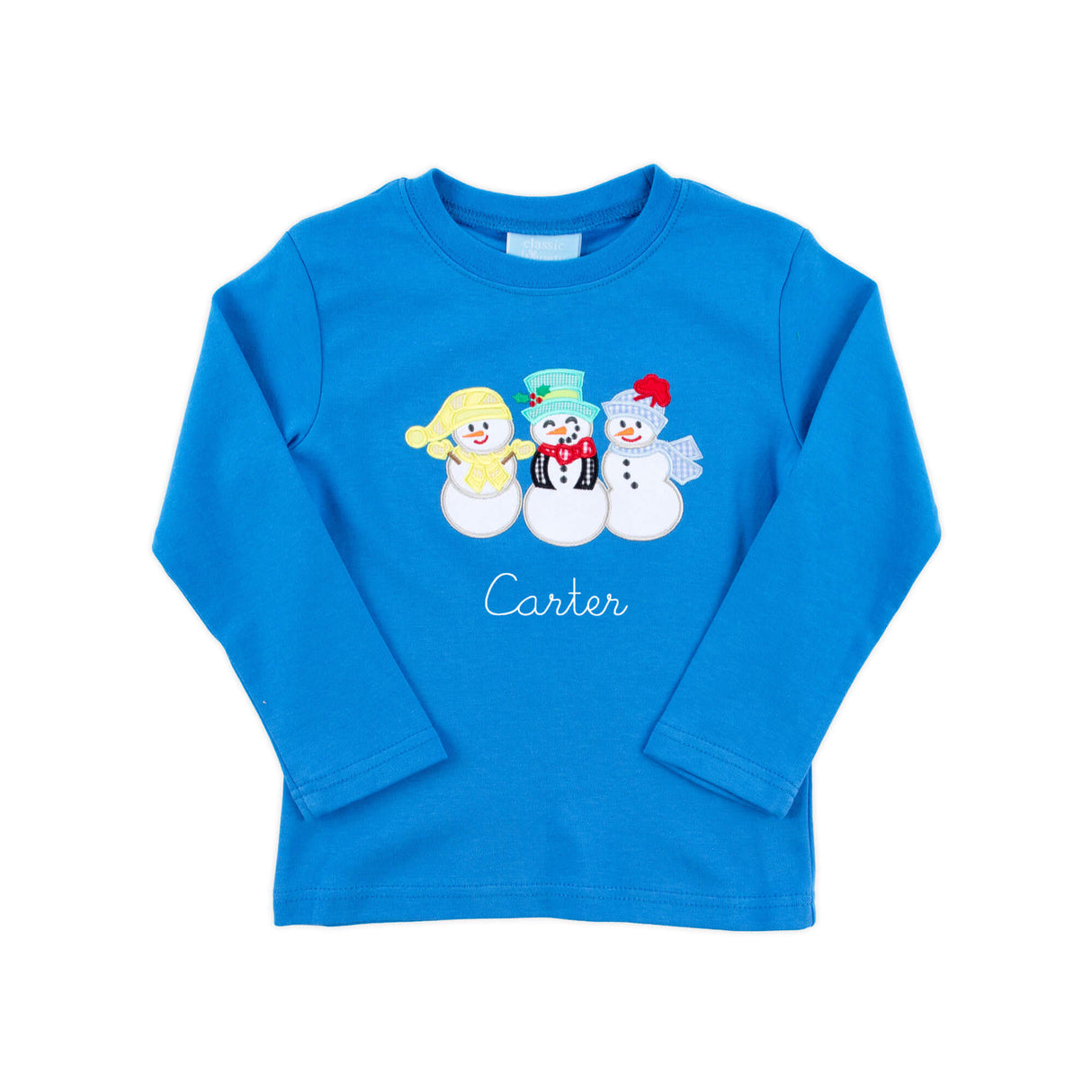 Snowman Royal Long Sleeve Shirt