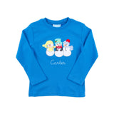 Snowman Royal Long Sleeve Shirt