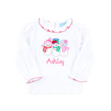 Snowman White Long Sleeve Top