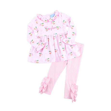 Vintage Santa Pink Eden Legging Set
