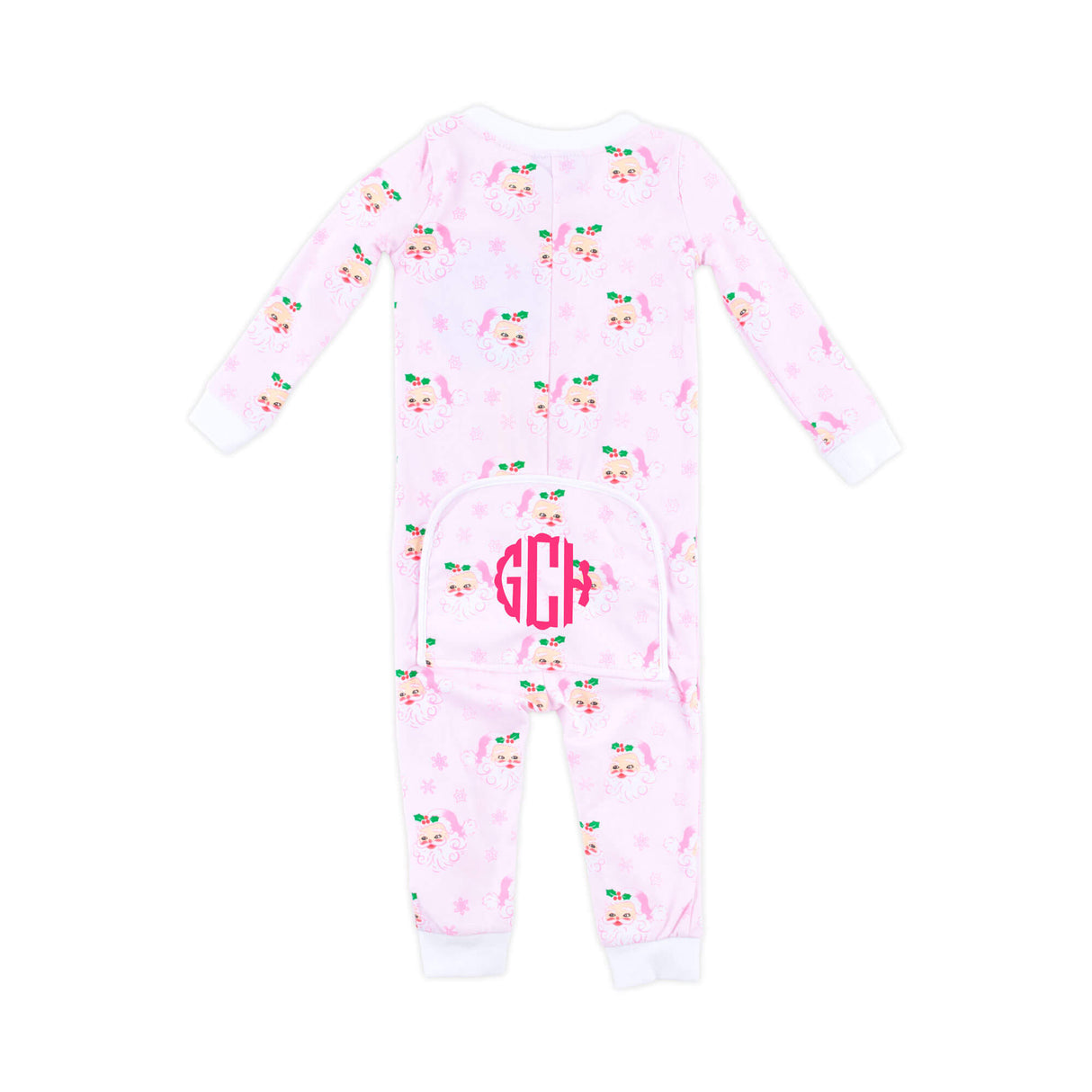 Vintage Santa Pink Zip Sleeper