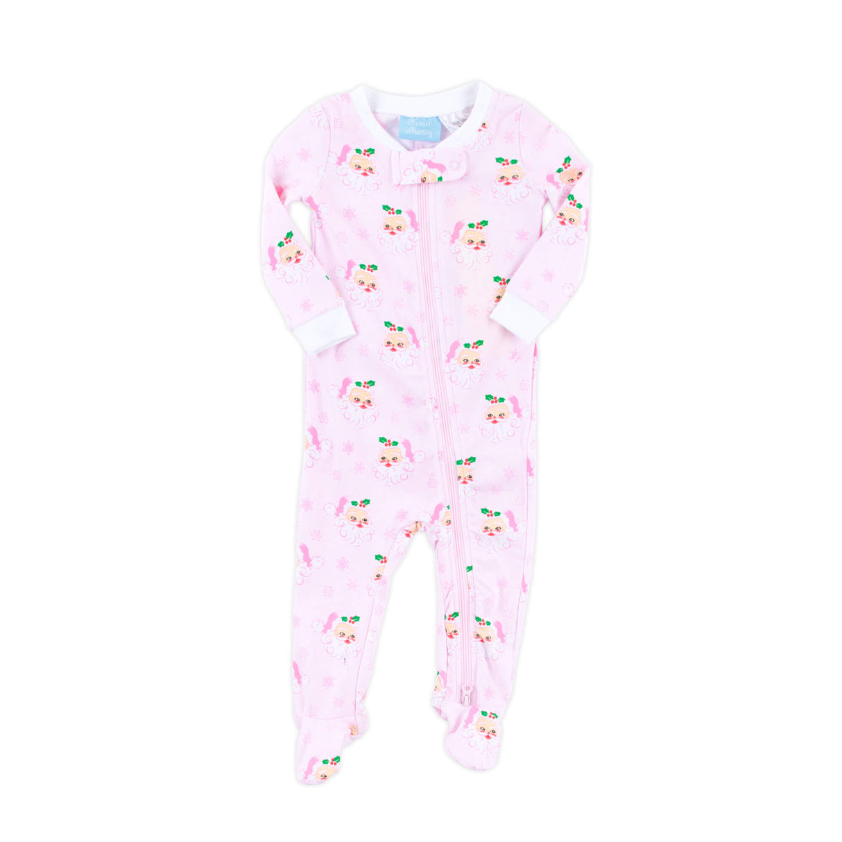Vintage Santa Pink Zip Sleeper