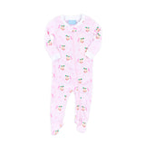 Vintage Santa Pink Zip Sleeper