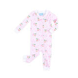 Vintage Santa Pink Zip Sleeper