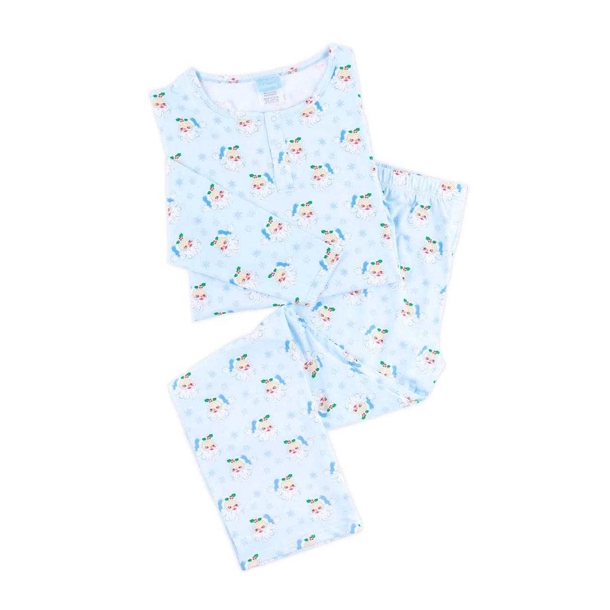 Vintage Santa Blue Women's Pajamas