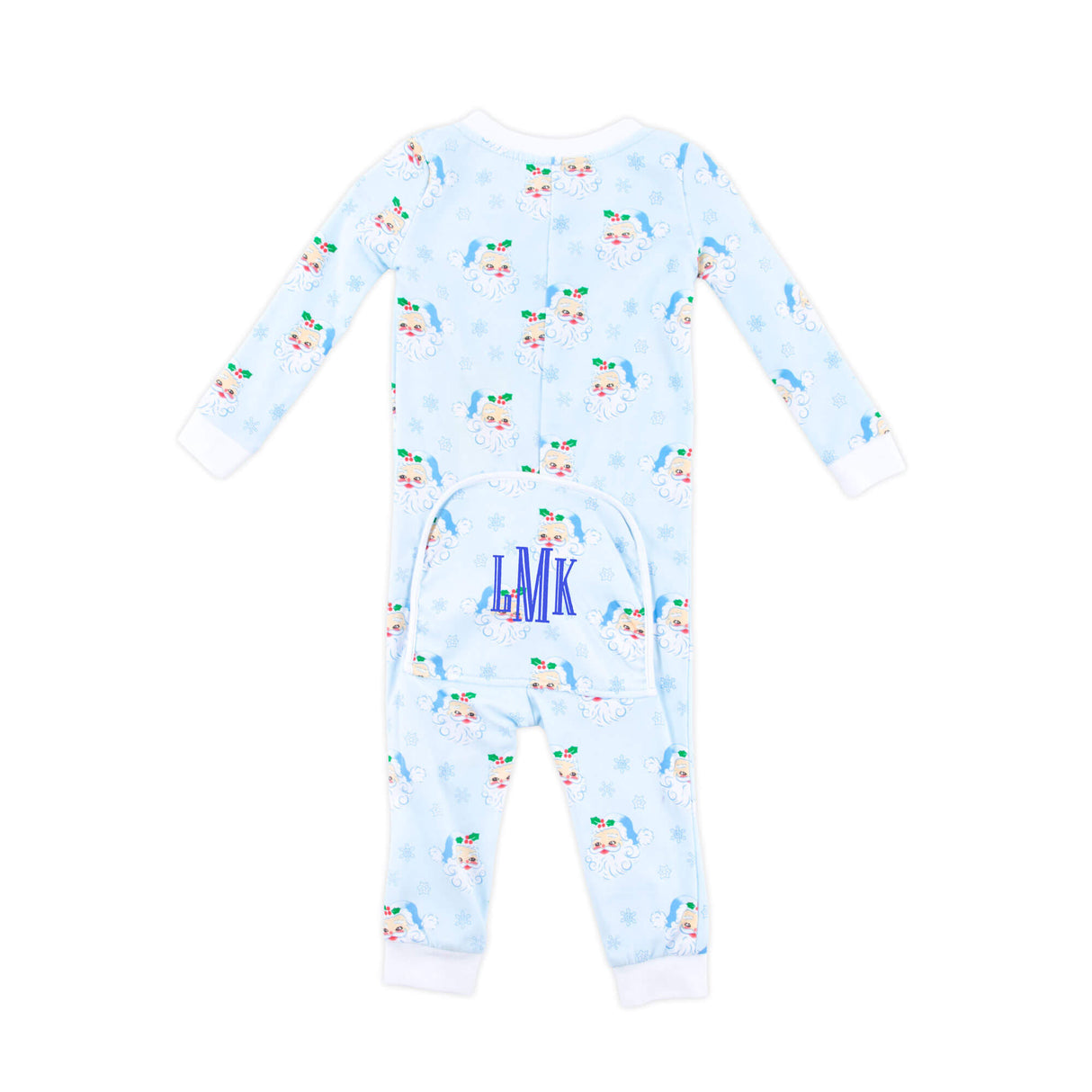 Vintage Santa Blue Zip Sleeper