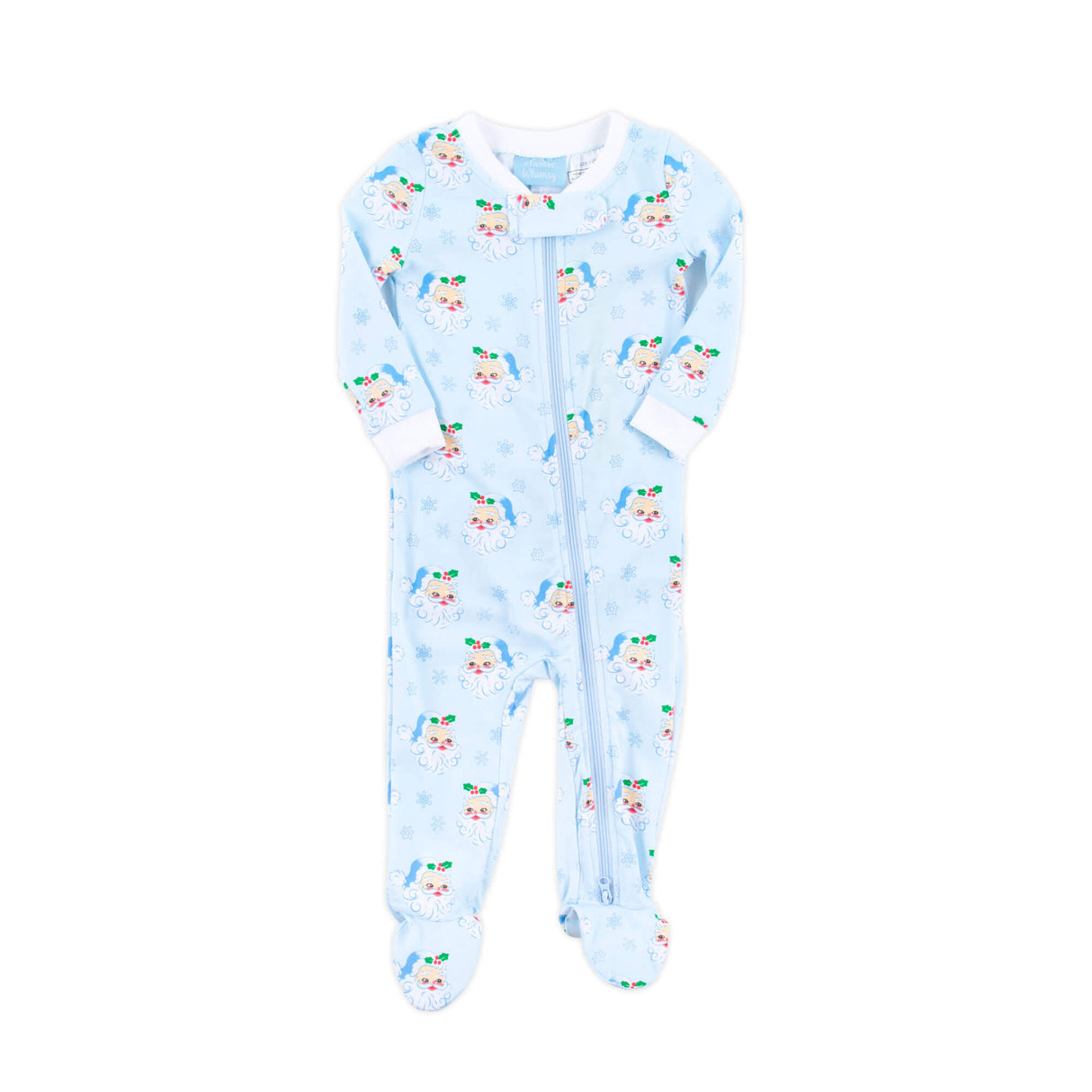 Vintage Santa Blue Zip Sleeper