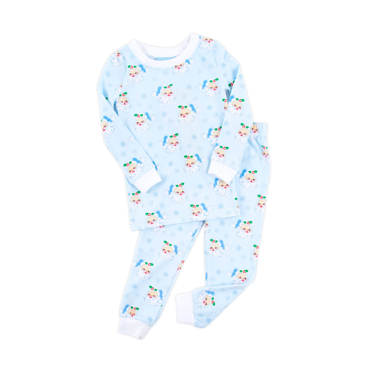 Vintage Santa Blue Pajamas