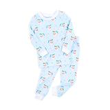 Vintage Santa Blue Pajamas