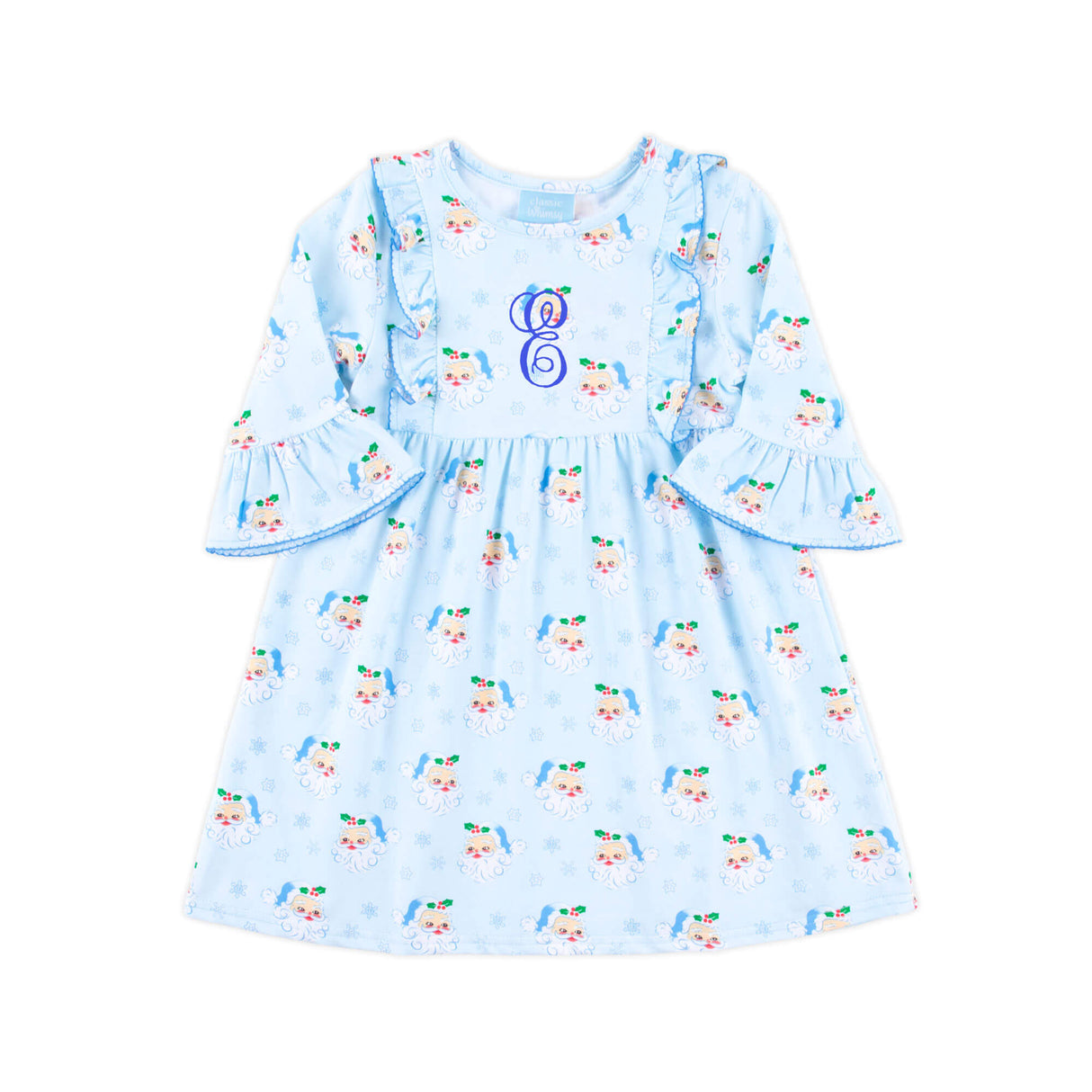 Vintage Santa Blue Olivia Dress