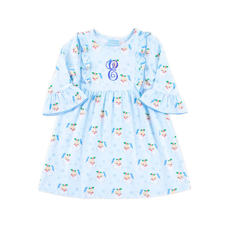 Vintage Santa Blue Olivia Dress