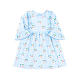 Vintage Santa Blue Olivia Dress