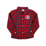 Middleton Plaid Red Button Down Shirt