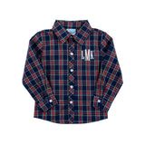 Dunbar Plaid Royal Button Down Shirt