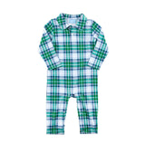 Campbell Plaid Polo Romper