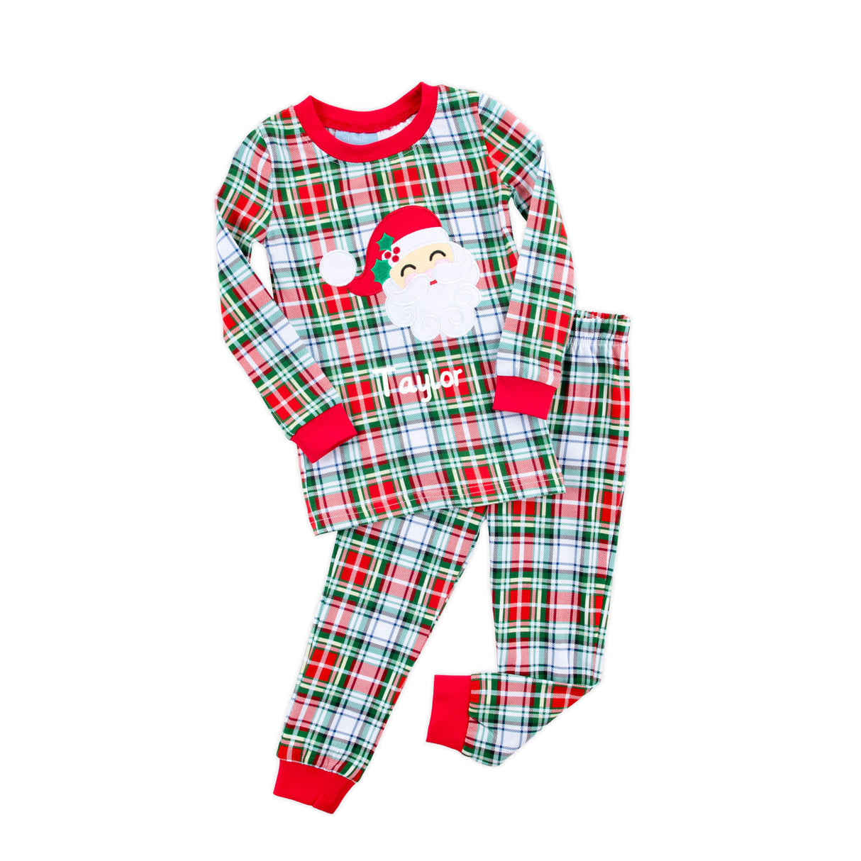 Happy Santa Sinclair Plaid Pajamas