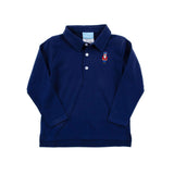 Nutcracker Navy Long Sleeve Polo