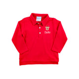Reindeer Red Long Sleeve Polo