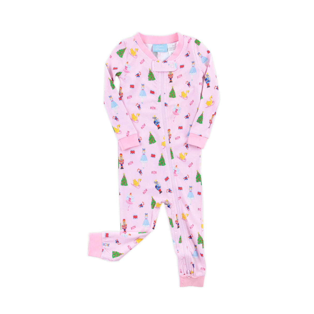 Nutcracker Pink Print Zip Sleeper