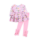 Nutcracker Pink Print Callie Legging Set