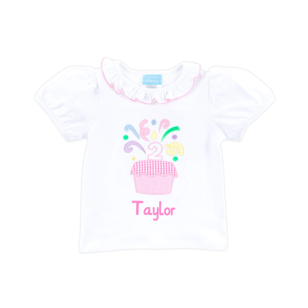 Second Birthday Cupcake Ruffle Top