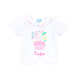 Second Birthday Cupcake Ruffle Top
