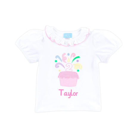 Second Birthday Cupcake Ruffle Top