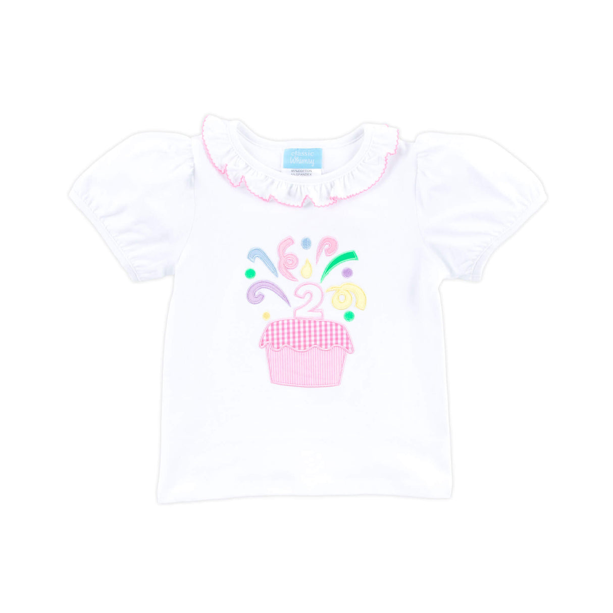 Second Birthday Cupcake Ruffle Top