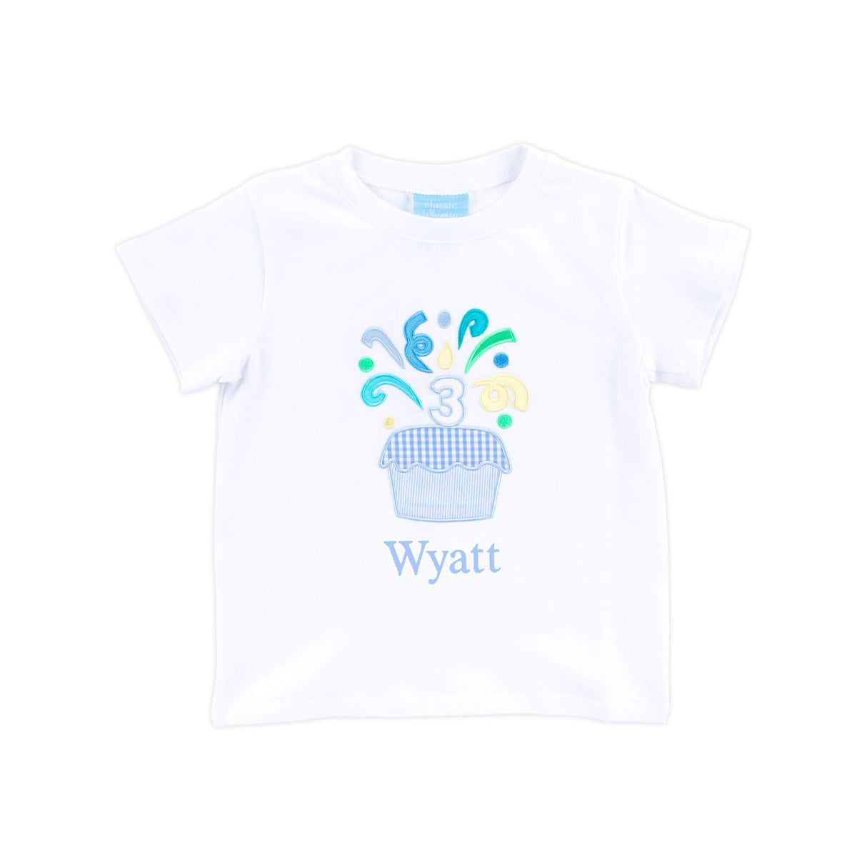 Third Birthday Cupcake Short Sleeve Shirt