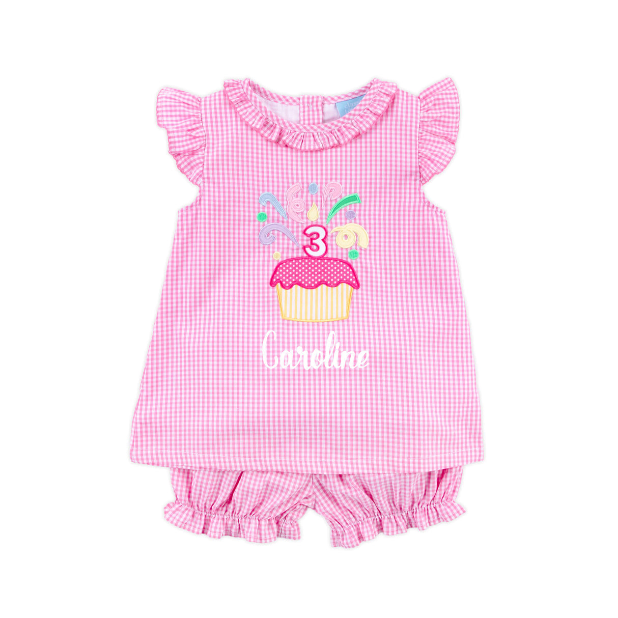 Third Birthday Cupcake Bloomer Set