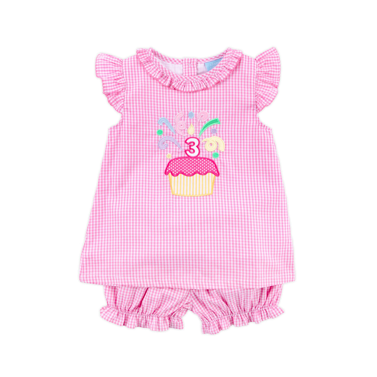 Third Birthday Cupcake Bloomer Set