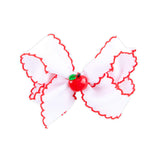 Apple Charm Moonstitch Hair Bow