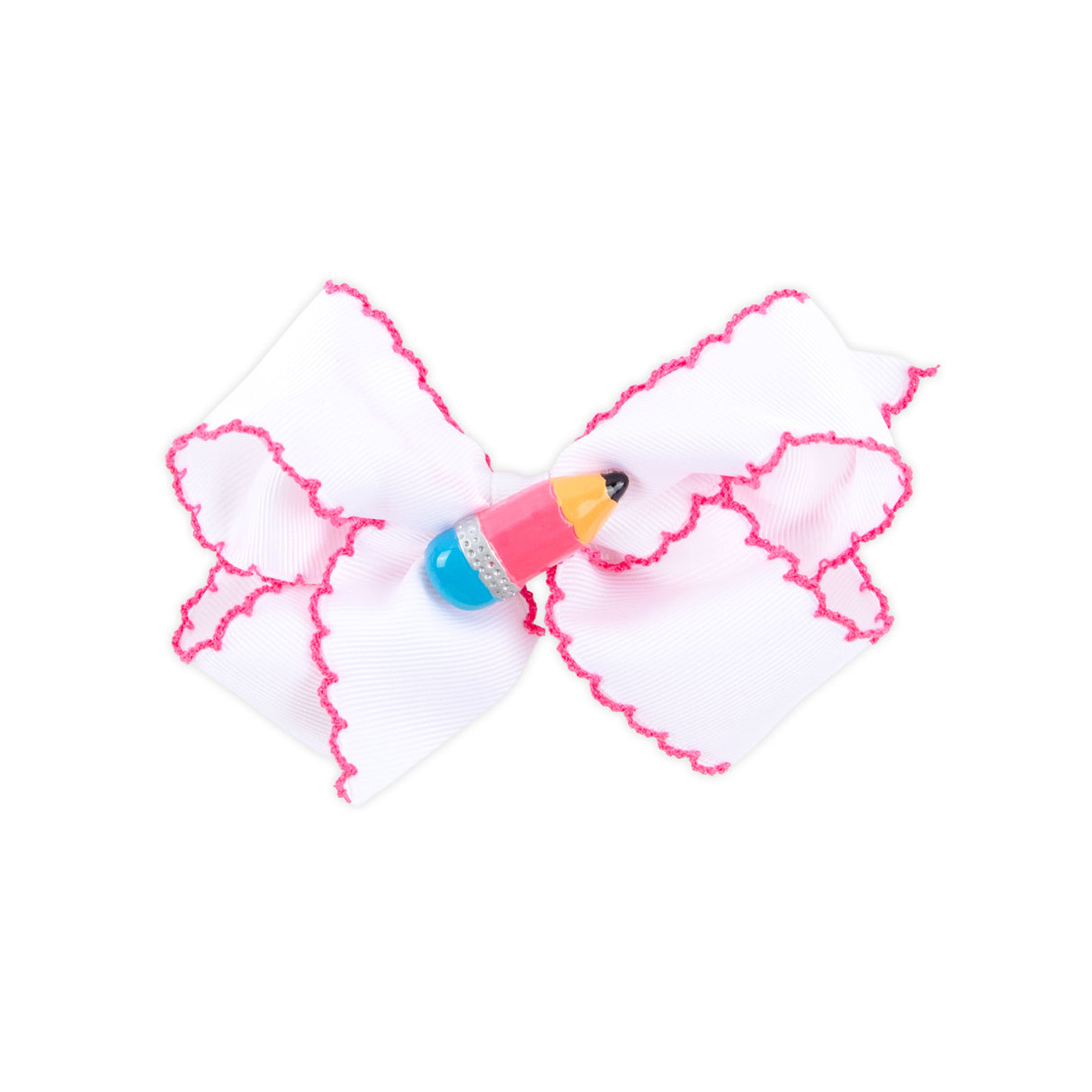 Pencil Charm Moonstitch Hair Bow