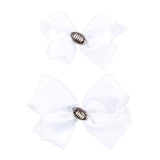 FOOTBALL CHARM MOONSTITCH HAIR BOW