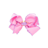 Crown Charm Moonstitch Hair Bow