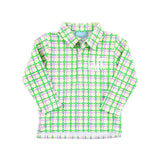 Mardi Gras Plaid Polo
