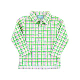 Mardi Gras Plaid Polo