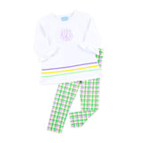 Mardi Gras Plaid Milly Legging Set