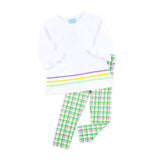 Mardi Gras Plaid Milly Legging Set