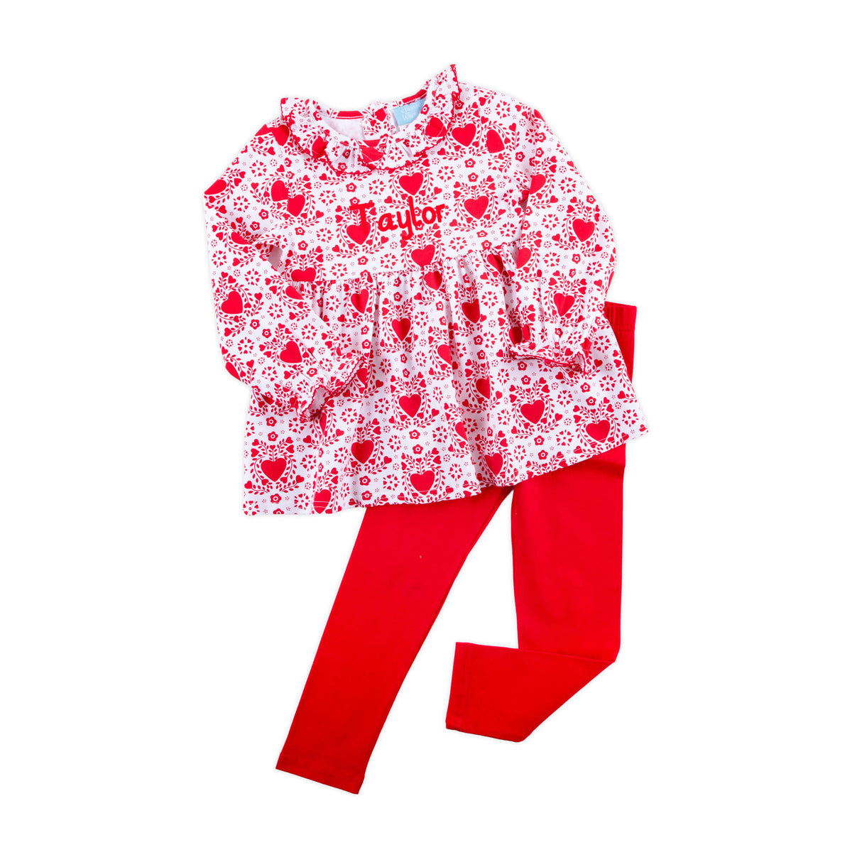 Heart Damask Print Eden Legging Set