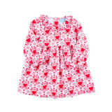 Heart Damask Print Eden Dress