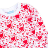 Heart Damask Print Pajamas