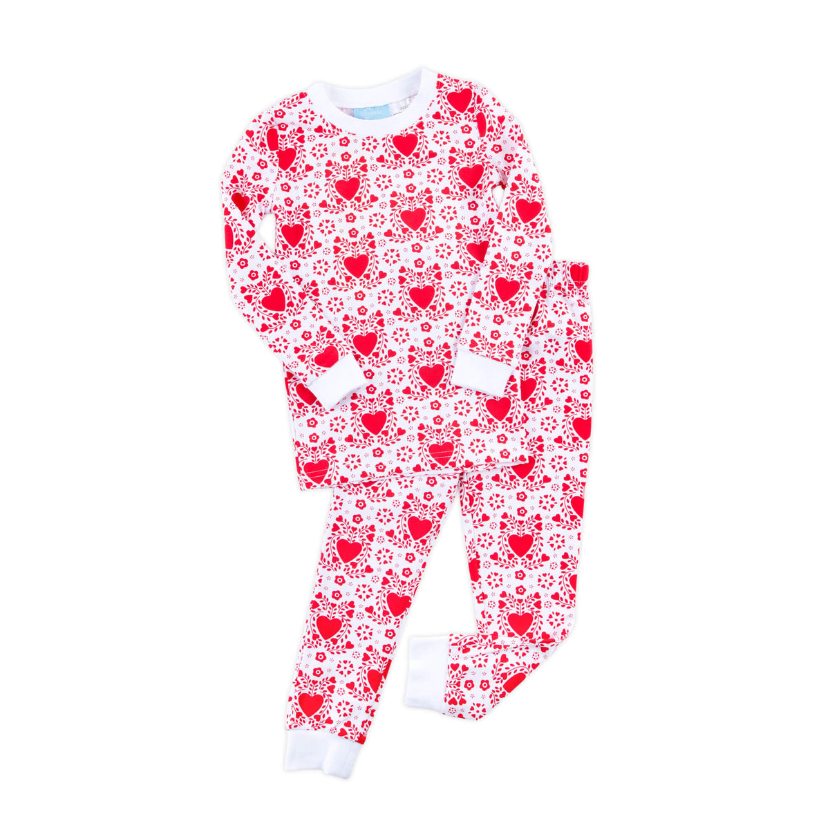 Heart Damask Print Pajamas
