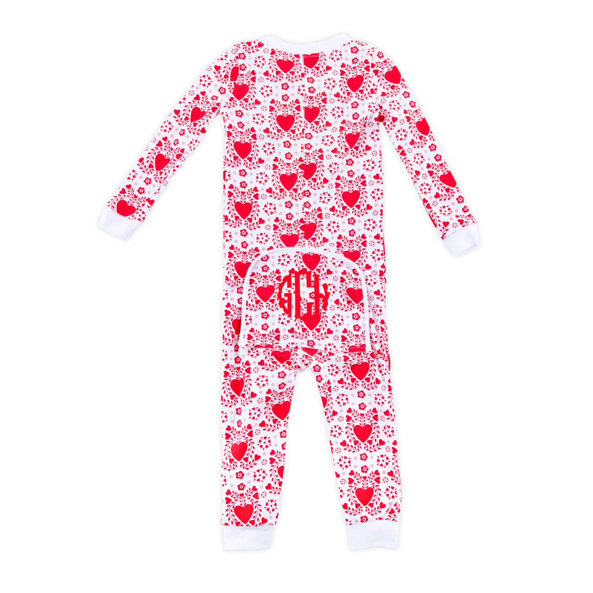 Heart Damask Print Zip Sleeper