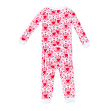 Heart Damask Print Zip Sleeper