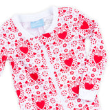 Heart Damask Print Zip Sleeper