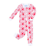 Heart Damask Print Zip Sleeper