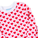 Heart & Daisy Print Pajamas