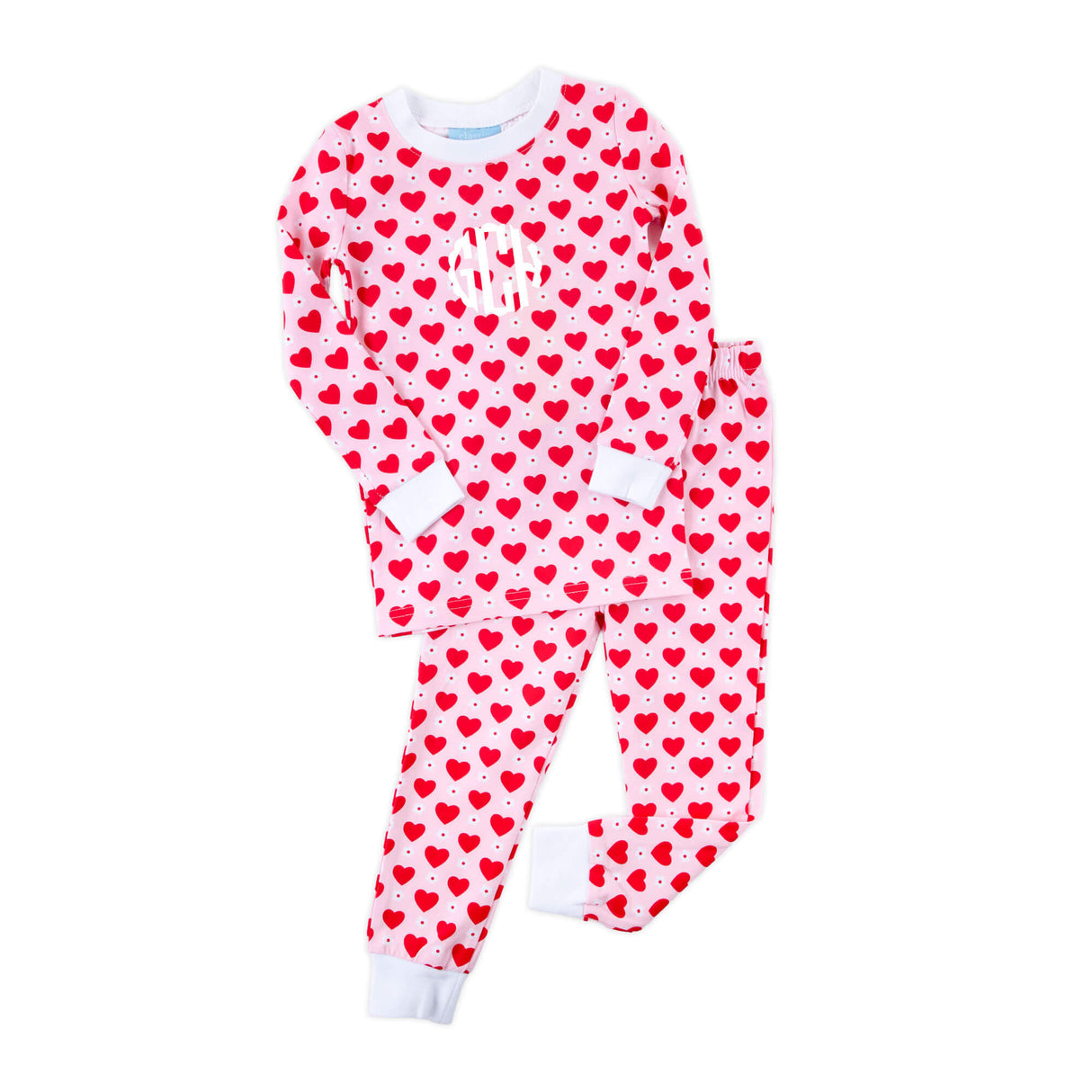 Heart & Daisy Print Pajamas